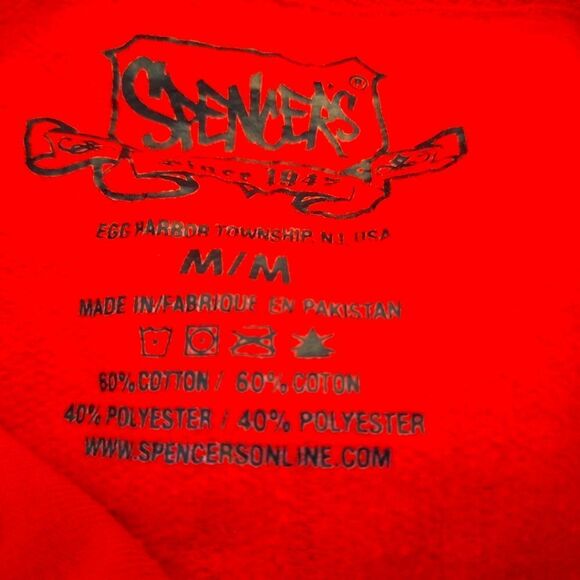 Spencers Beer Me Ugly Christmas Hoodie Unisex Medium Cotton Blend Red Green - Picture 5 of 13